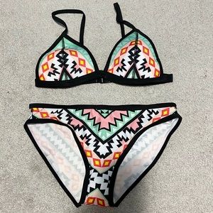 Zaful Triangle Bikini Set